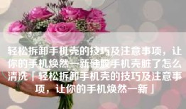 轻松拆卸手机壳的技巧及注意事项，让你的手机焕然一新硅胶手机壳脏了怎么清洗「轻松拆卸手机壳的技巧及注意事项，让你的手机焕然一新」