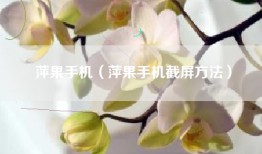 萍果手机（萍果手机截屏方法）